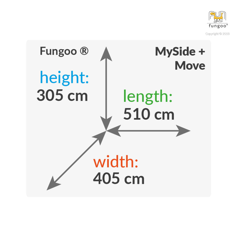 Fungoo Spielplatzset My SIDE MOVE+, teak-farben lasiert