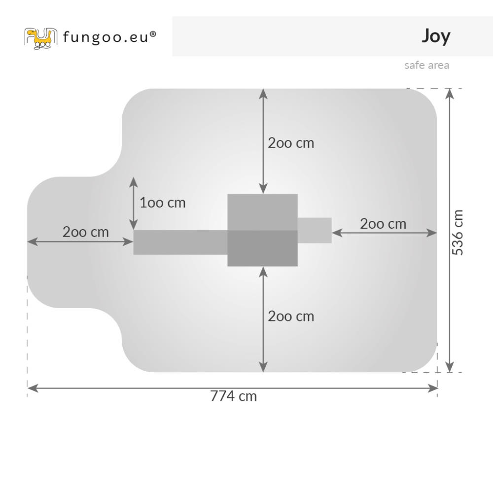 Fungoo Spielturm JOY, teak-farben lasiert