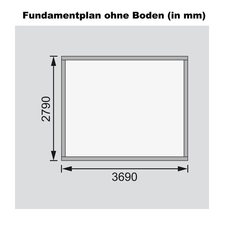 Blockbohlenhaus Felsenau 5 - 372x282 cm, 38 mm naturbelassen, Karibu