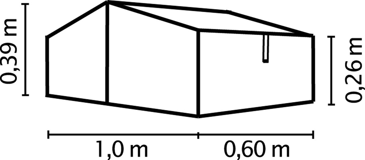 Vitavia Frühbeet Gaia XS mit 2 Dachfenstern